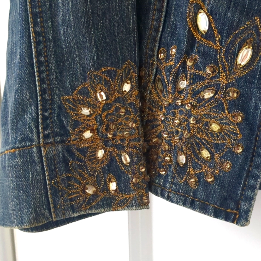 Chico's - Beaded Denim Jacket - image 4